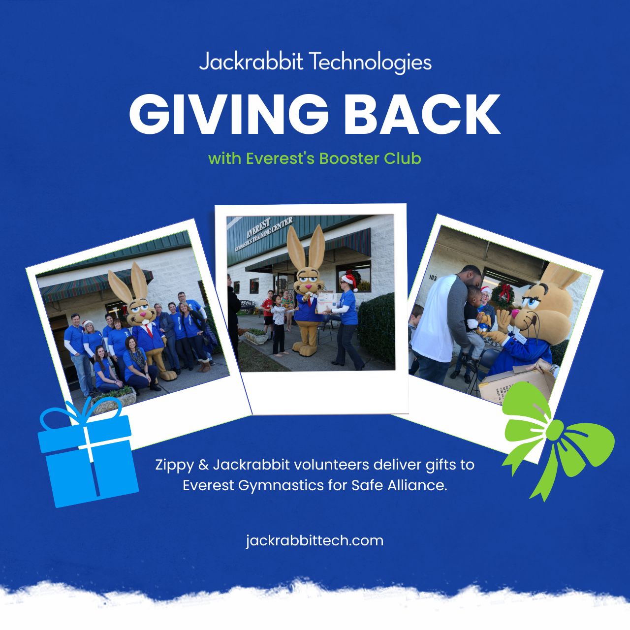 jackrabbit gives back with everest's booster club