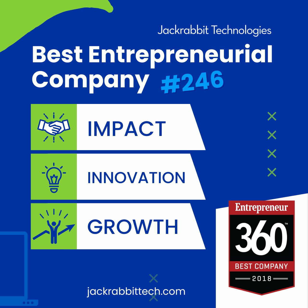 jackrabbit makes best entrepreneurial company list
