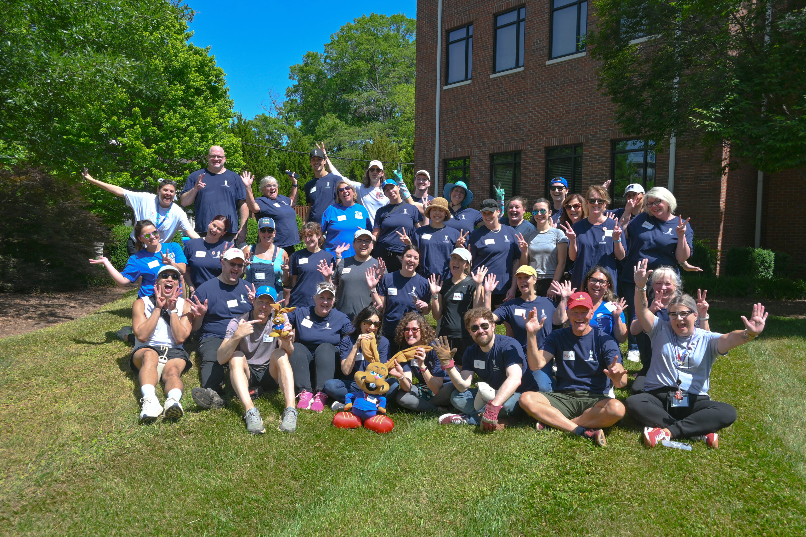 Jackrabbit Tech team outside the Ronald McDonald House