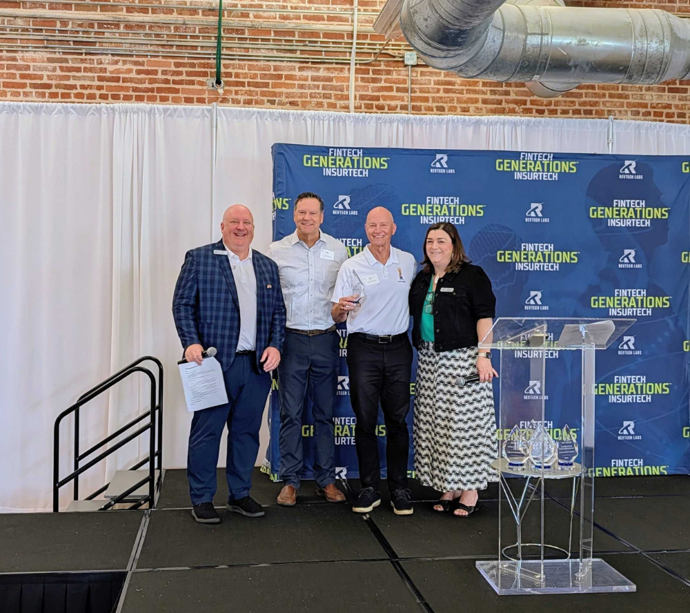 Mark Mahoney accepting award